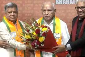 Former CM Jagadish Shettar rejoins BJP after short tryst with Congress Former CM Jagadish Shettar rejoins BJP after short tryst with Congress