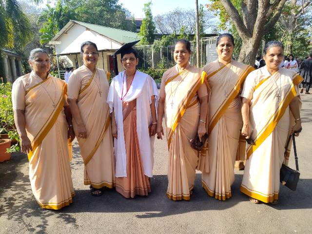 CONGRATULATIONS TO REV. DR SR M SADHANA BS ON HER SUCCESSFUL PhD
