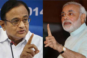 P Chidambaram rejects Narendra Modi’s ’lesson in economy’