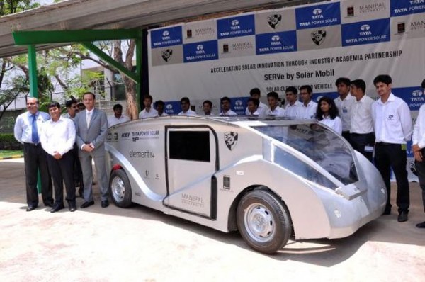 Manipal students develop prototype of solar-powered car