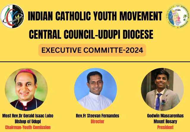 Diocese of Udupi : ICYM elects new President and other Office bearers for 2024.