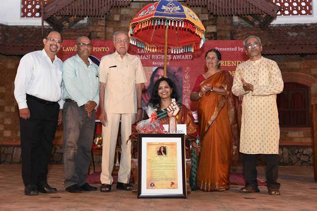 Lawrence Pinto Human Rights Award was awarded to Ms.Vidya Dinkar