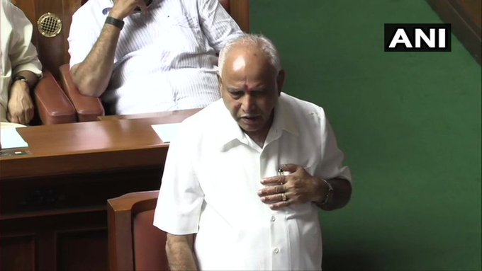 Yeddyurappa wins floor test, Speaker Ramesh Kumar resigns