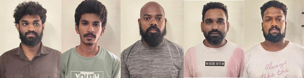 ಆನ್ಲೈನ್ ಬೆಟ್ಟಿಂಗ್ನಲ್ಲಿ ಗೆದ್ದ ಹಣ ನೀಡದೆ ಬೆದರಿಕೆ ಪ್ರಕರಣ: ಐದು ಮಂದಿ ಆರೋಪಿಗಳ ಬಂಧನ ಆನ್ಲೈನ್ ಬೆಟ್ಟಿಂಗ್ನಲ್ಲಿ ಗೆದ್ದ ಹಣ ನೀಡದೆ ಬೆದರಿಕೆ ಪ್ರಕರಣ: ಐದು ಮಂದಿ ಆರೋಪಿಗಳ ಬಂಧನ