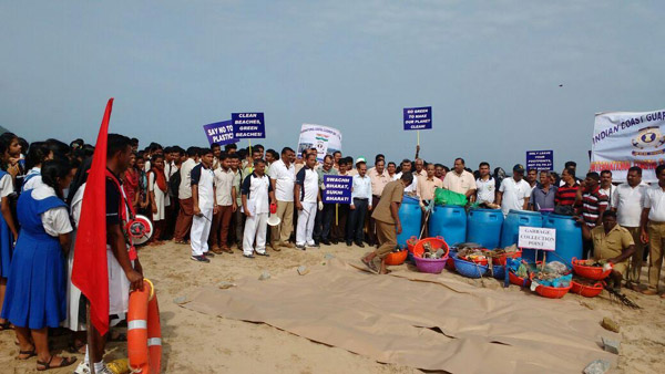 Coast Guard Karnataka organizes Coastal Cleanup