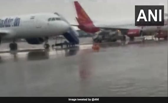 Record Rain In Delhi Floods Airport, Orange Alert Issued