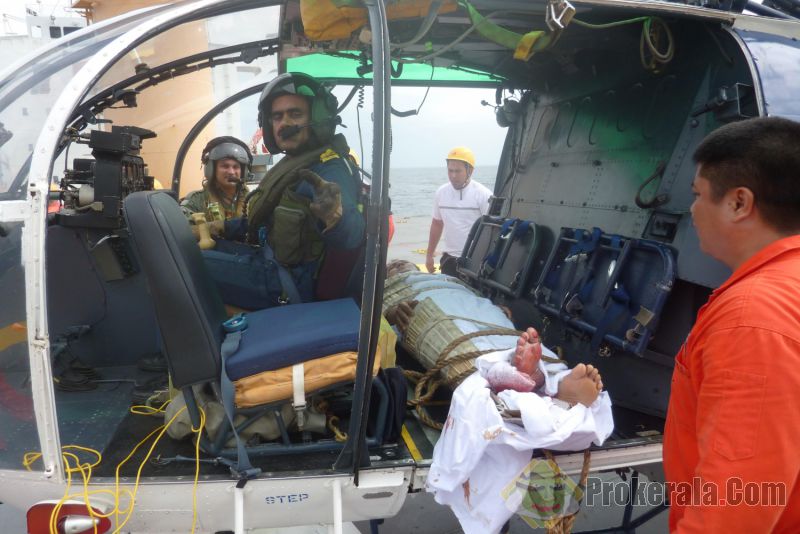 Indian Coast Guard in city evacuates foreign sailor due to medical emergency