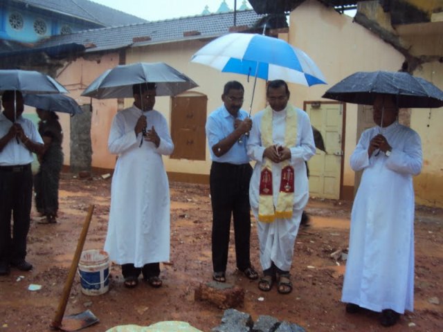 Foundation stone laidfor the Parish Priests Residence at Kemmannu Church