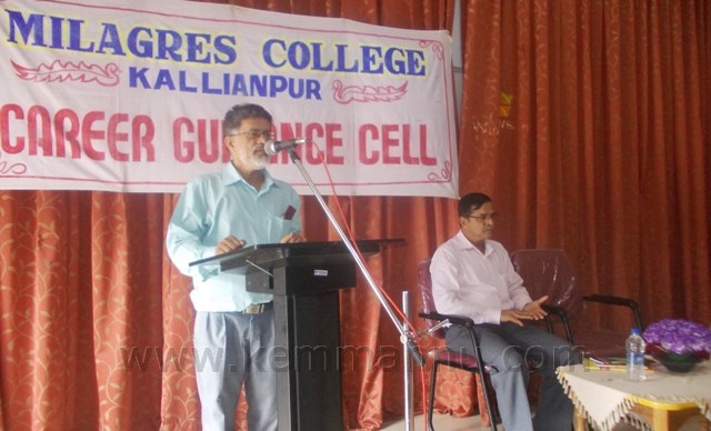Udupi: Career Guidance Seminar to BSc Students at Milagres, Kallianpur