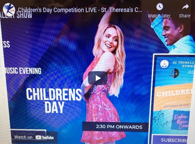Children’s Day Competition LIVE - St. Theresa’s Church, Kemmannu | 08-09-2021 |