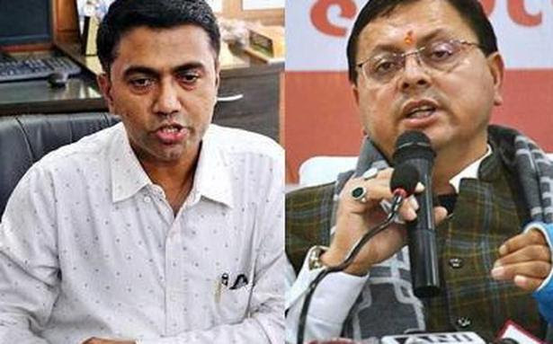BJP goes with tried and tested CMs — Dhami in Uttarakhand, Sawant in Goa