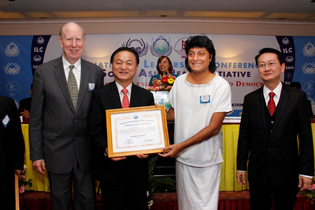 Universal Peace Federation (UPF) honours Bobby Chemmanur as the â€˜Universal Ambassador of Peaceâ€™