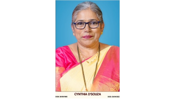 Obituary: Cynthia D’ Souza (57), Kemmannu,Udupi Obituary: Cynthia D’ Souza (57), Kemmannu,Udupi