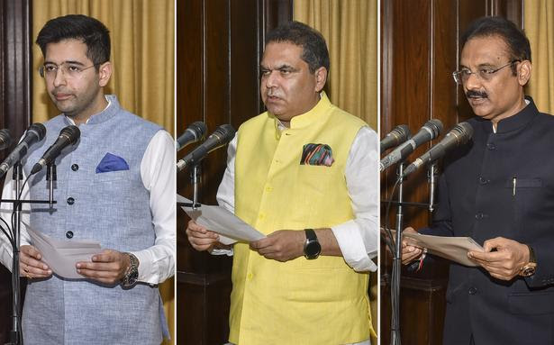 Raghav Chadha, two other AAP leaders take oath as Rajya Sabha MPs from Punjab