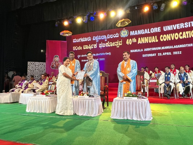 Tulu MA: Mani Rai, Vijayalakshmi Rai earn ranks