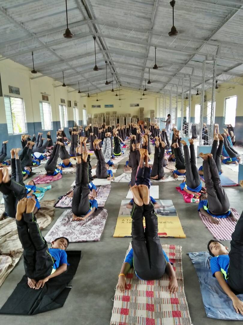 International Yoga Day observed at Milagres English Medium High School, Kallianpur