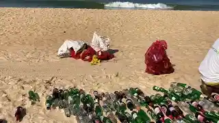 Beach Clean Drive | Thousand Beer Bottles on Beach | Swarnaradhana | Nirmal Thonse | Udupi | Hoode
