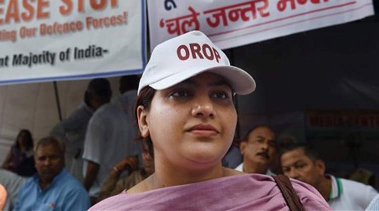 Union Minister V K Singhâ€™s daughter joins OROP stir